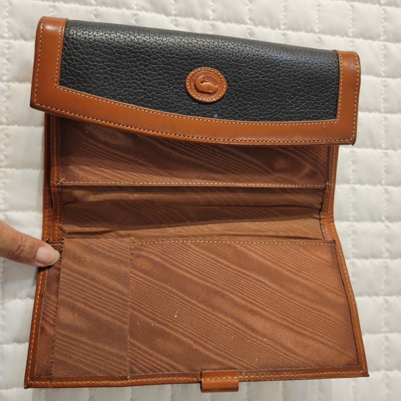 VTG Dooney & Bourke Leather Tri-Fold Wallet Coin Purse 👜👛 Bundle w/Matching Set! - Picture 4 of 6